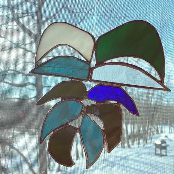 Monstera stained glass - Picture 1 of 3